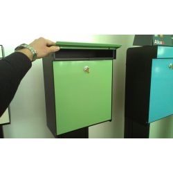 Design brievenbus Allux Grundform koper