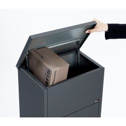 Pakketbrievenbus Allux 600 antraciet