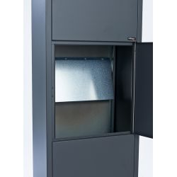Pakketbrievenbus Allux 600 zwart