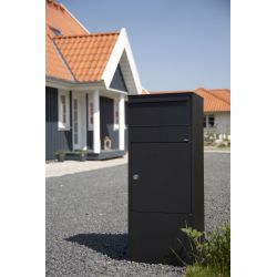Pakketbrievenbus Allux 800 zwart