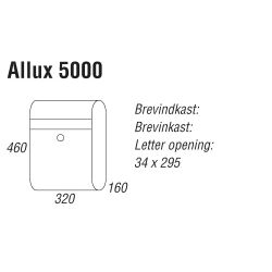 Brievenbus Allux 5000 wit