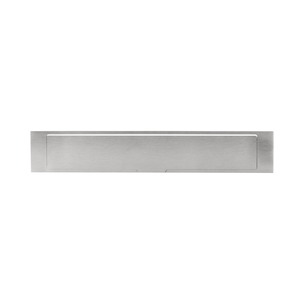 Formani Square LSQ380 briefplaat buiten massief RVS