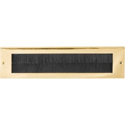 Formani Timeless F535BI briefplaat binnen (tochtborstel) messing ongelakt