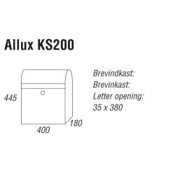 Brievenbus Allux KS200 antraciet