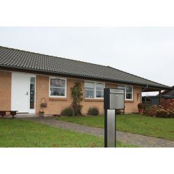 Brievenbus Allux 250 zwart met RVS front