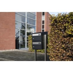Postkastsysteem Allux Brick - antraciet
