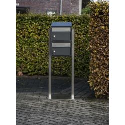Postkastsysteem Allux Brick - antraciet