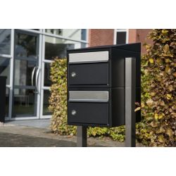 Postkastsysteem Allux Brick - zwart