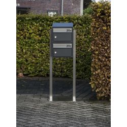 Statief tbv postkastsysteem Allux Brick - RVS