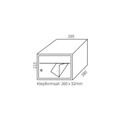 Postkastsysteem Allux Brick - antraciet