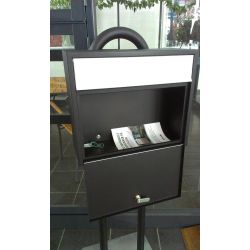 Brievenbus statief Allux 1007 zwart