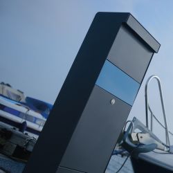 Pakketbrievenbus Allux Grundform zwart