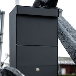 Pakketbrievenbus Allux Grundform zwart
