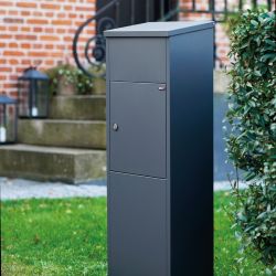 Pakketbrievenbus Allux 600 zwart