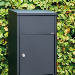 Pakketbrievenbus Allux 600 zwart