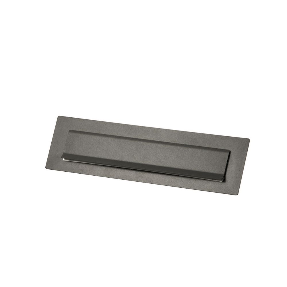 STOER! Briefplaat Basaltgrijs 340x95mm.
