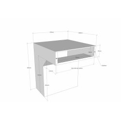 STOER! Flexibele postinbouwkast antraciet 40-55cm