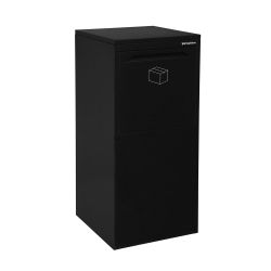 Pakketbrievenbus Logixbox Frontbox DeLuxe achteruitname - zwart