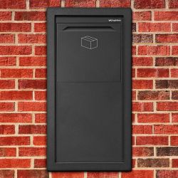 Pakketbrievenbus Logixbox Frontbox Inbouw achteruitname - grijs