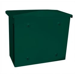 Basic wandbrievenbus met krantenvak Zamoran - groen