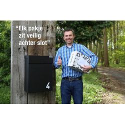 eSafe Shopperbox pakketbrievenbus - zwart