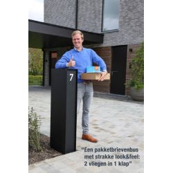 eSafe Fenix top medium pakketbrievenbus - zwart
