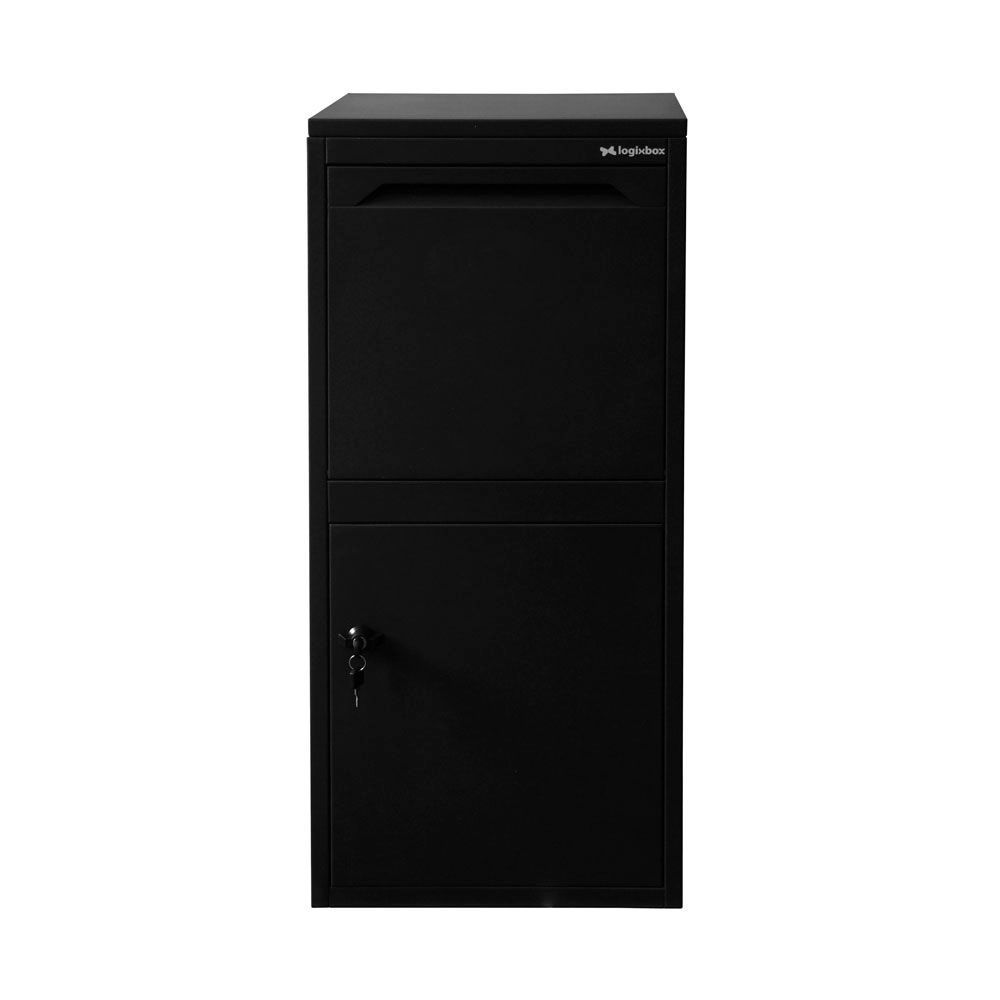 Pakketbrievenbus Logixbox Frontbox DeLuxe Uni - zwart
