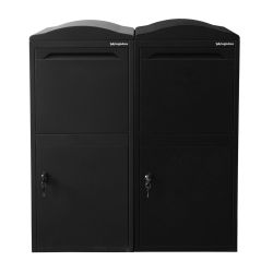 Pakketbrievenbus Logixbox Frontbox Uni - zwart