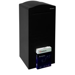 Pakketbrievenbus Logixbox Frontbox Uni achteruitname - zwart