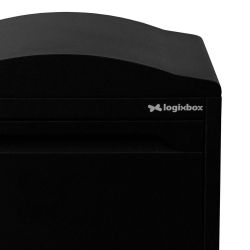 Pakketbrievenbus Logixbox Frontbox Uni achteruitname - zwart