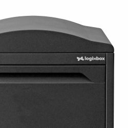 Pakketbrievenbus Logixbox Frontbox Uni achteruitname - grijs