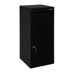 Pakketbrievenbus Logixbox Frontbox Uni Inbouw - zwart