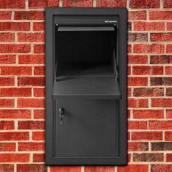 Pakketbrievenbus Logixbox Frontbox Uni Inbouw - grijs