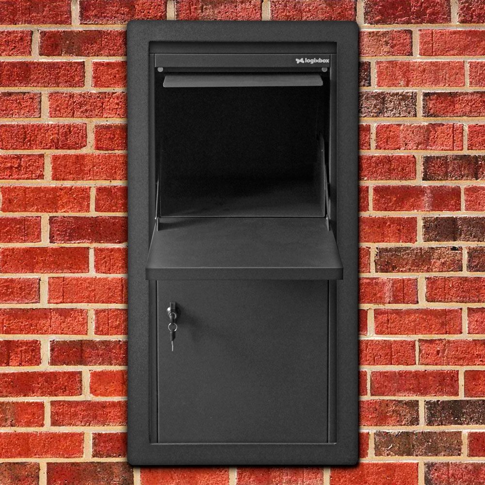 Pakketbrievenbus Logixbox Frontbox Uni Inbouw - grijs