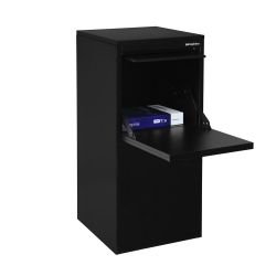 Pakketbrievenbus Logixbox Frontbox Uni Inbouw achteruitname - zwart