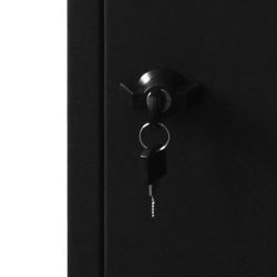 Pakketbrievenbus Logixbox Frontbox Uni Inbouw achteruitname - zwart