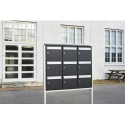 Postkastsysteem Allux Flow - zwart