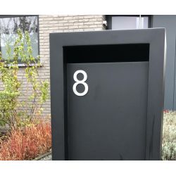 Huiscijfer Geroba - RVS