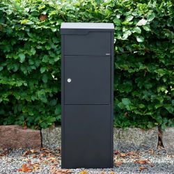 Pakketbrievenbus Allux 650 supreme zwart