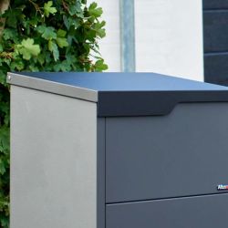 Pakketbrievenbus Allux 650 supreme antraciet/zwarte klep