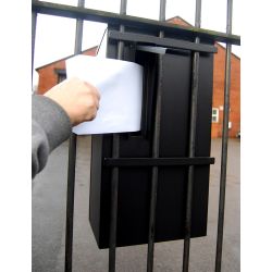 G2 hekbrievenbus - zwart