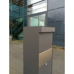 Pakketbrievenbus Allux Grundform antraciet
