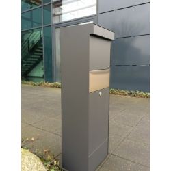 Pakketbrievenbus Allux Grundform antraciet