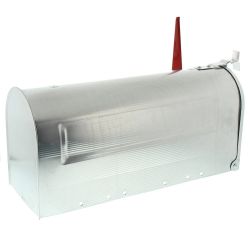 Amerikaanse brievenbus US Mailbox - aluminium zilver