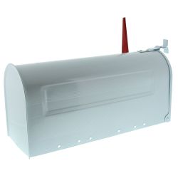Amerikaanse brievenbus US Mailbox - aluminium wit