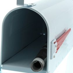 Amerikaanse brievenbus US Mailbox - aluminium wit