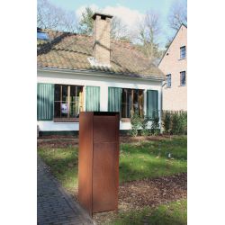 Geroba pakketbrievenbus Pakun - Cortenstaal