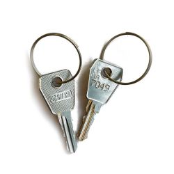 Losse sleutel op nummer tbv Allux brievenbusslot