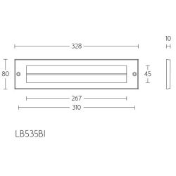 Formani BASICS LB535BI tochtborstel - PVD mat RVS