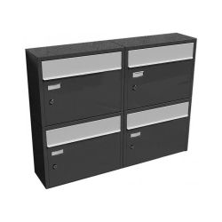 Brievenbus SafePost 910 - antracietgrijs/zilver